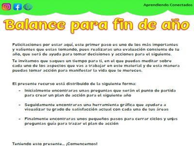 Balance para fin de año